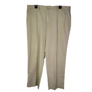 Softwill by Unifirst Mens Size 38x30 Tan Solid Trouser Work Pants